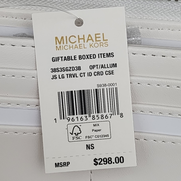 Michael Kors Jet Set Logo Giftboxed SET White - Picture 3 of 5